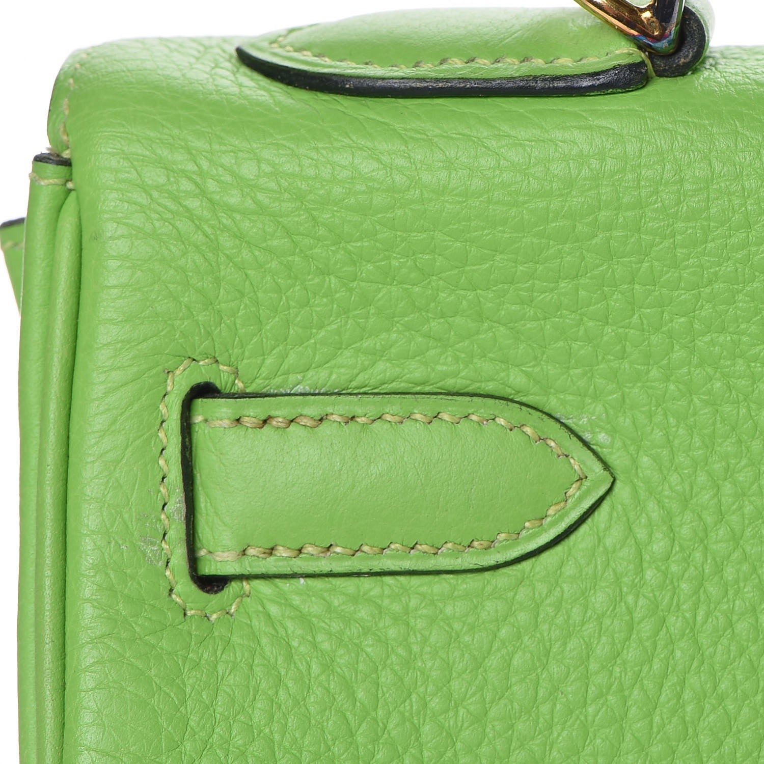 Hermes Taurillon Clemence Kelly Retourne 32 Vert Cru 8 of 41