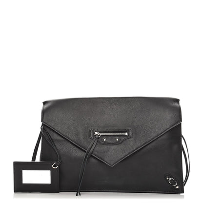 Balenciaga Veau Papier Sight Clutch Black 1 of 7