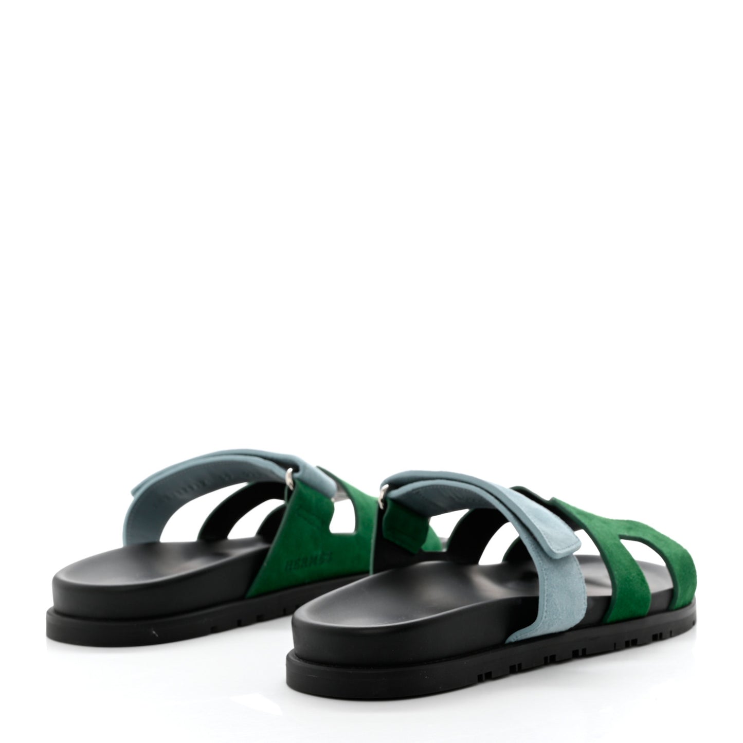 Suede Goatskin Womens Chypre Sandals 39 Vert Cactus Vert d'eau