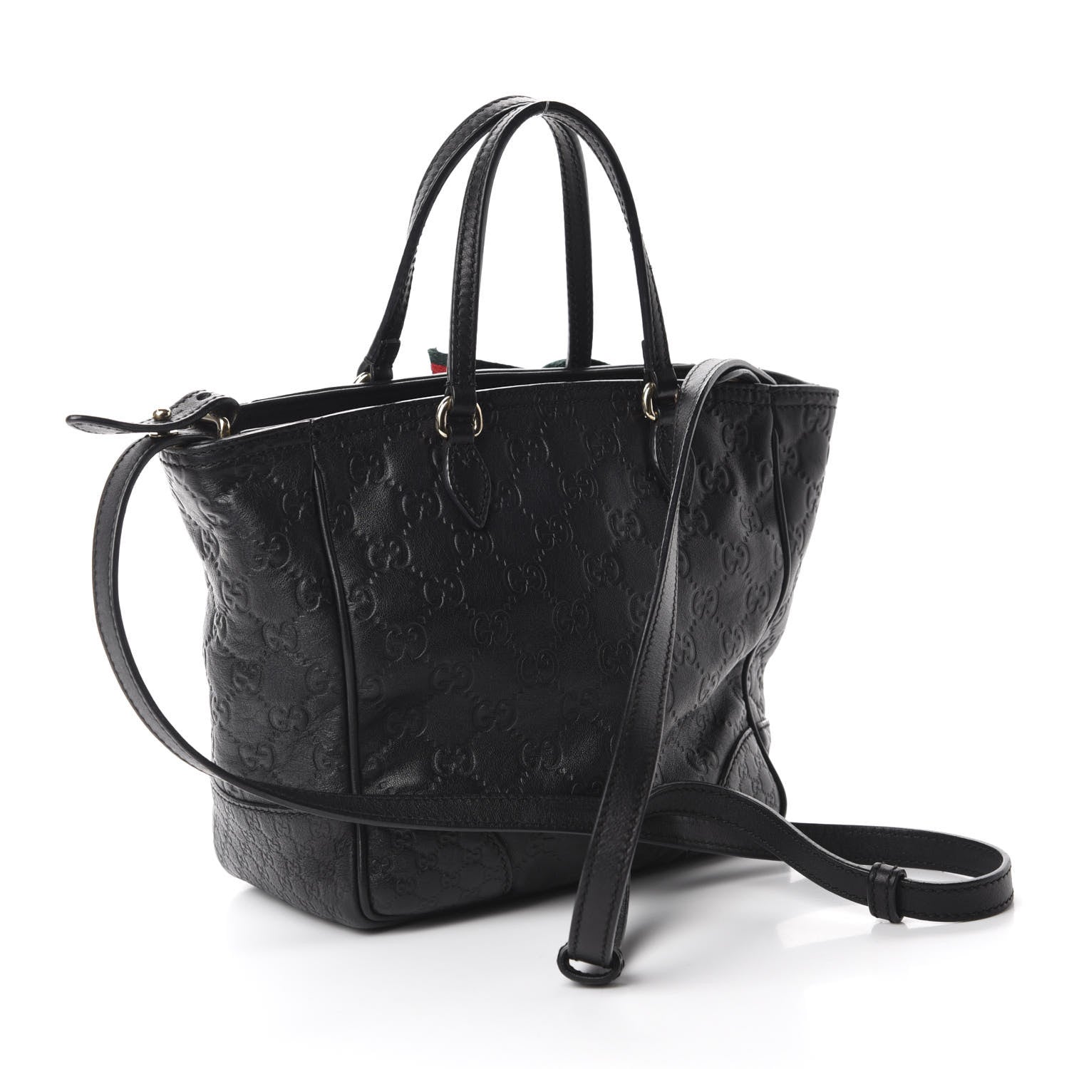 Gucci Guccissima Mini Bree Top Handle Bag Black 3 of 12
