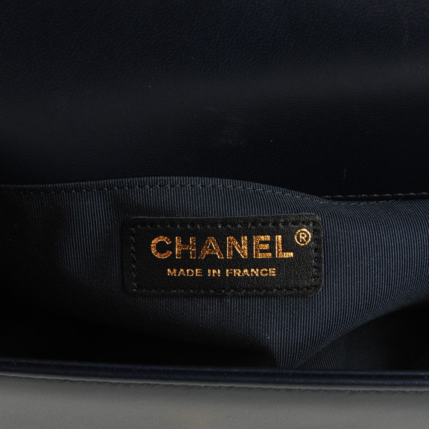 Chanel Lambskin Quilted Medium Boy Flap Dark Navy 7 of 9