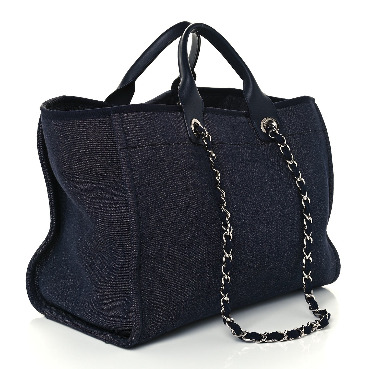 Denim Medium Deauville Tote Dark Blue