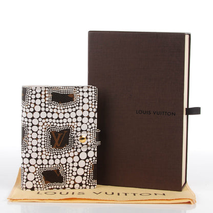 Louis Vuitton Monogram Kusama Town Small Ring Agenda White 5 of 9