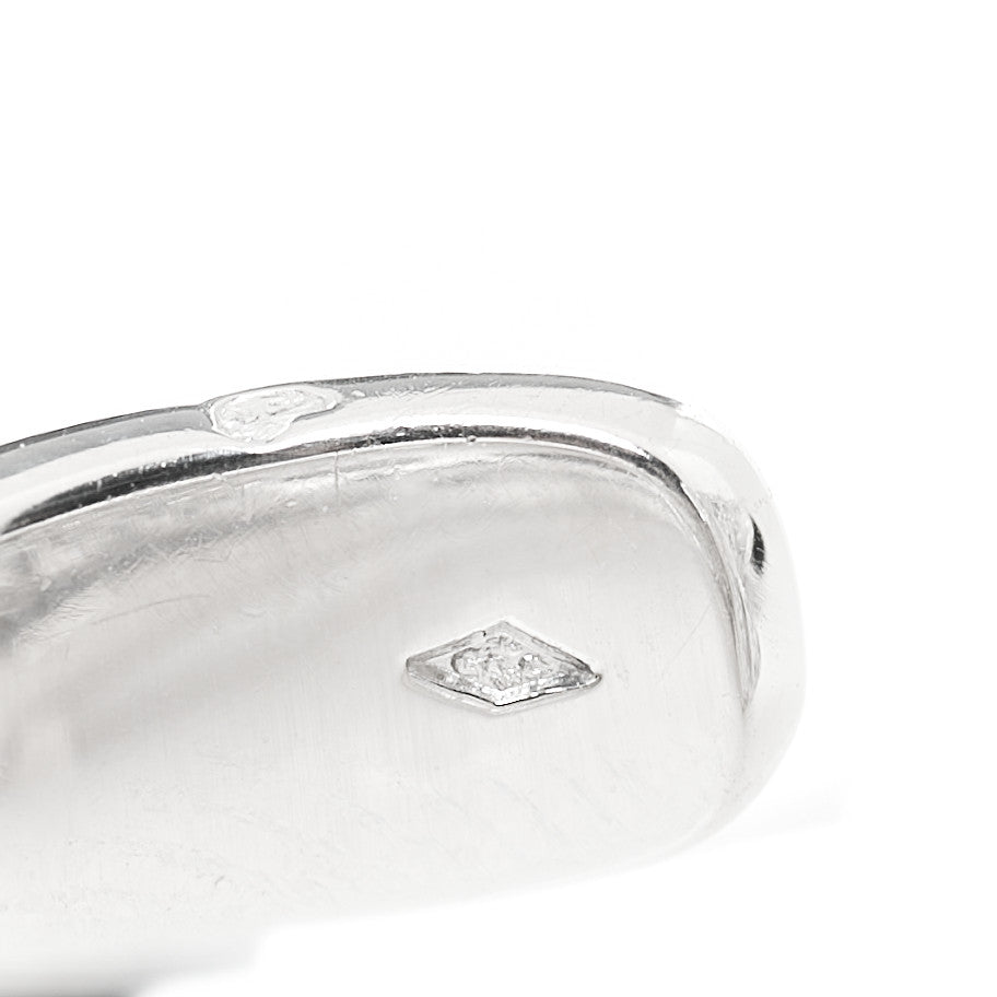 18K White Gold Diamond Black Onyx Emerald Panthere De Cartier Ring 50 5.25