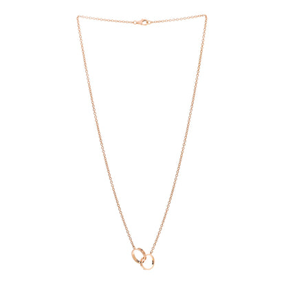 Cartier 18K Pink Gold Interlocking LOVE Necklace 3 of 6