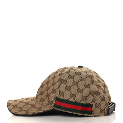 Gucci Monogram Web Baseball Hat XXL Beige Cocoa 4 of 8