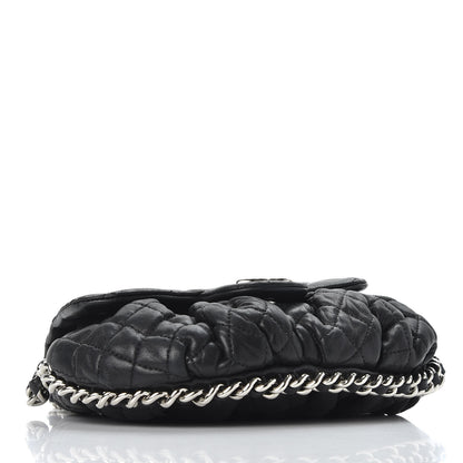 Chanel Washed Lambskin Quilted Mini Chain Around Flap Black 3 of 10
