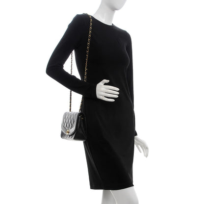 Chanel Lambskin Quilted Small Single Flap Black 2 of 8