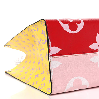 Louis Vuitton Monogram Giant Onthego GM Rouge Rose 7 of 9