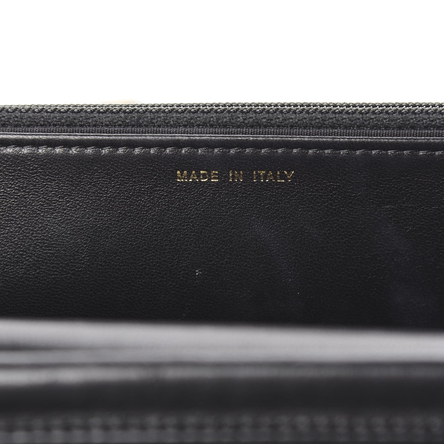 Lambskin Quilted Boy Wallet On Chain WOC Black
