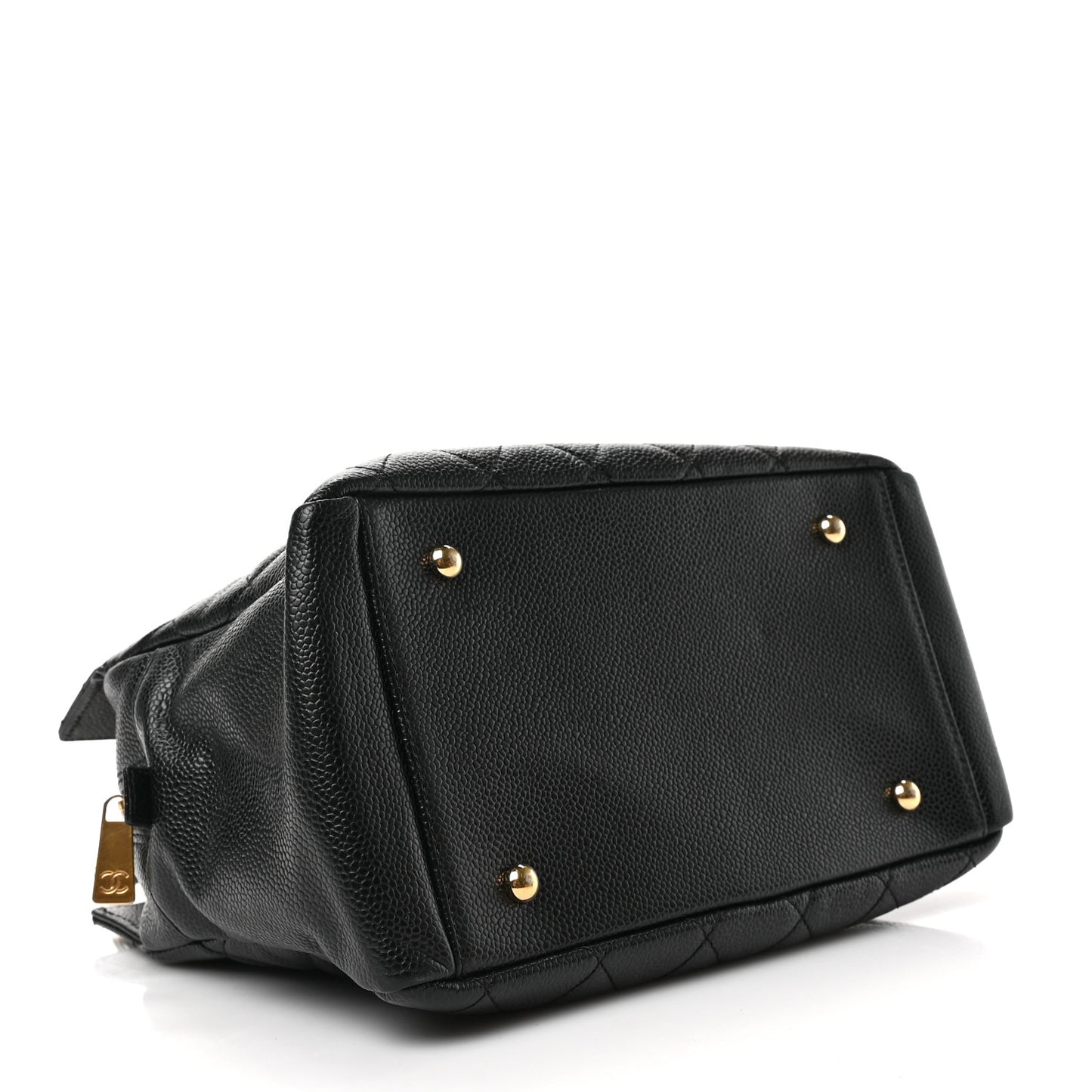 Caviar Quilted Petit Timeless Tote PTT Black
