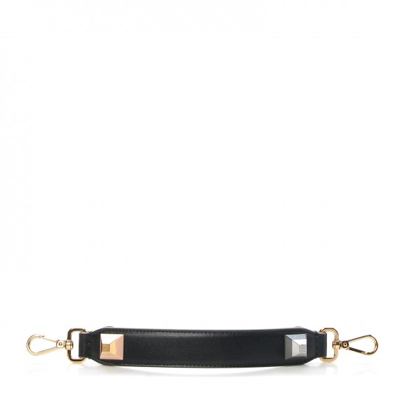 Calfskin Studded Mini Strap You Black