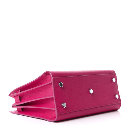 Saint Laurent Grained Calfskin Baby Sac De Jour Fuchsia 4 of 8