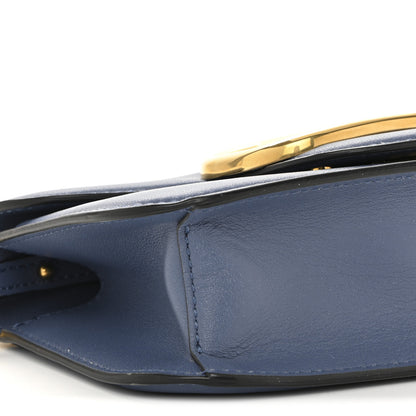 Valentino Garavani Calfskin Vlogo Small Loco Shoulder Bag Blue 9 of 12
