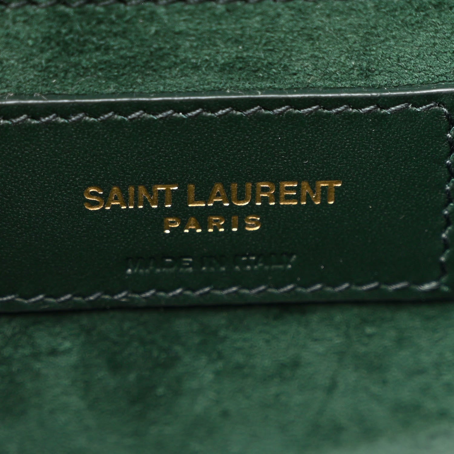 Saint Laurent Smooth Calfskin Small Classic Monogram Kate Tassel Satchel Dark Mint 6 of 10