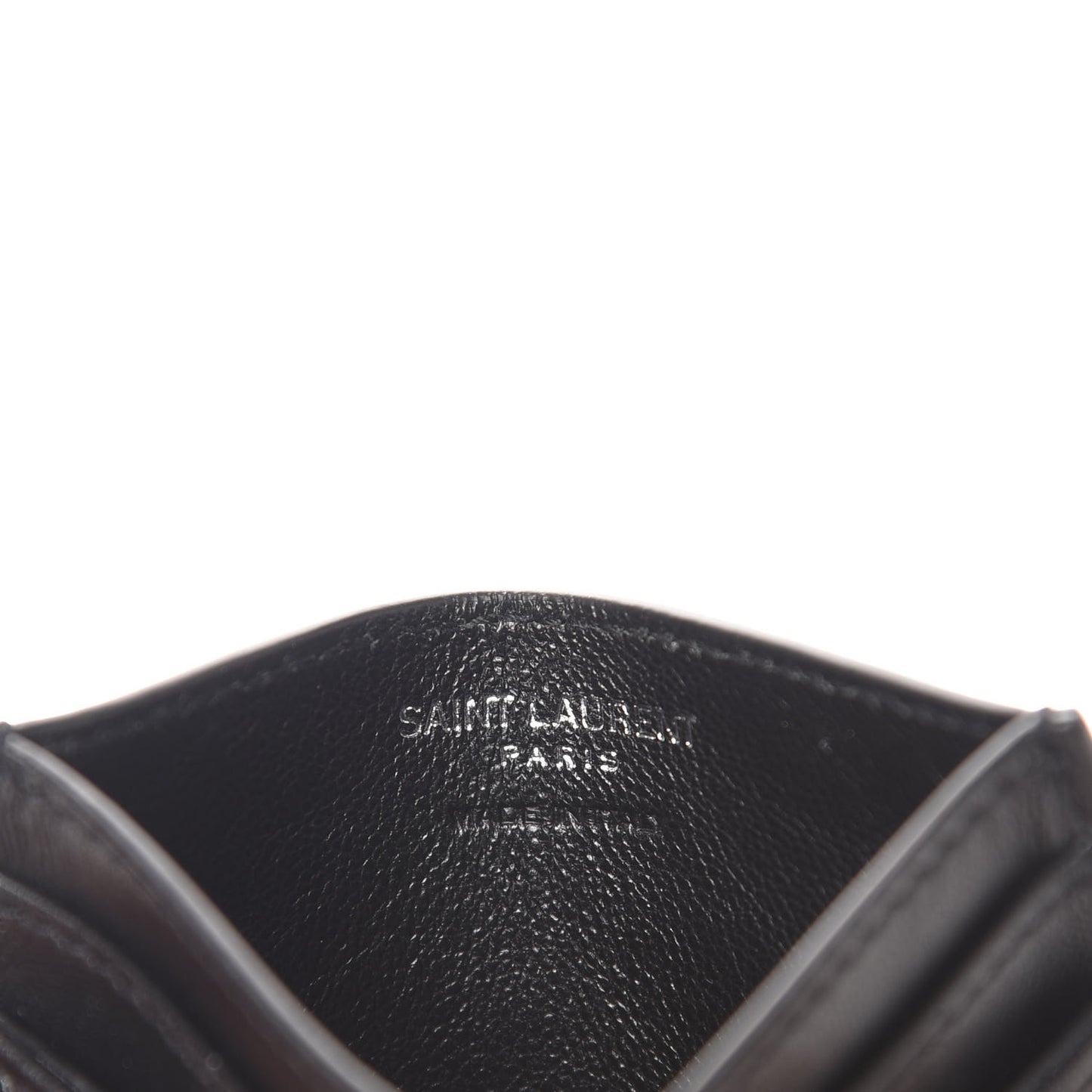 Nappa Y Quilted Monogram LouLou Credit Card Case Black