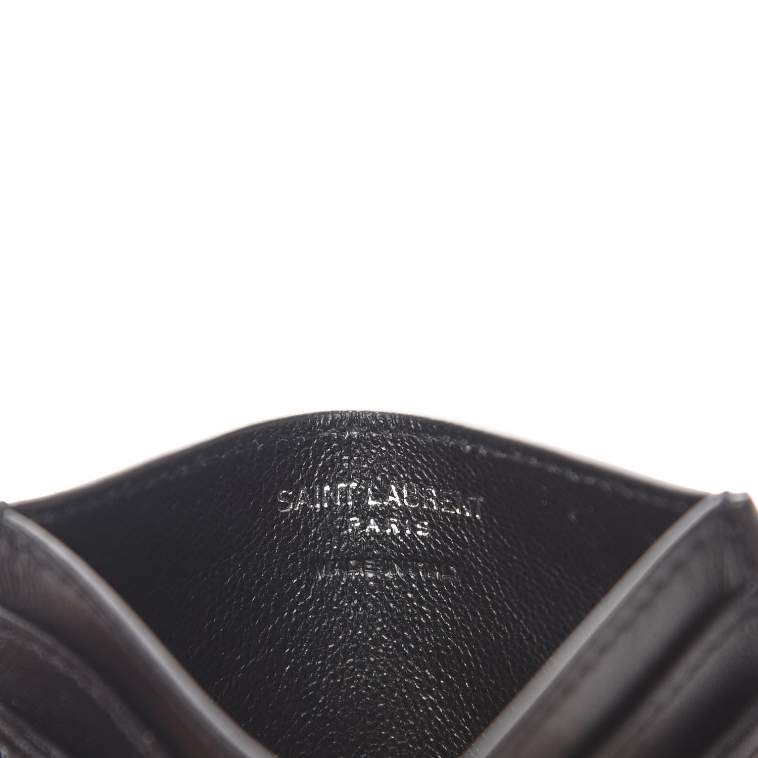 Saint Laurent Nappa Y Quilted Monogram LouLou Credit Card Case Black 6 of 7