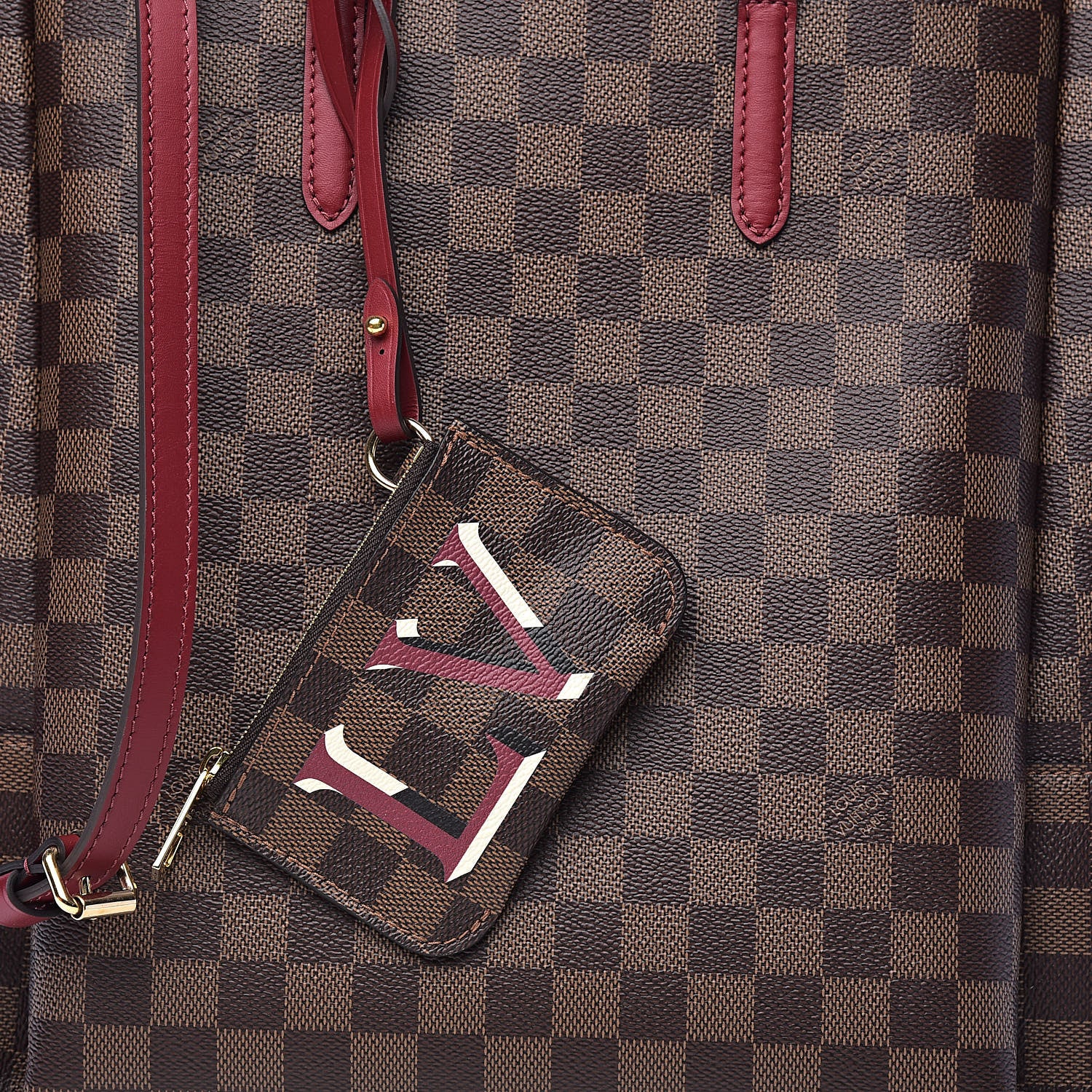 Louis Vuitton Damier Ebene Belmont MM Cherry Berry 10 of 11
