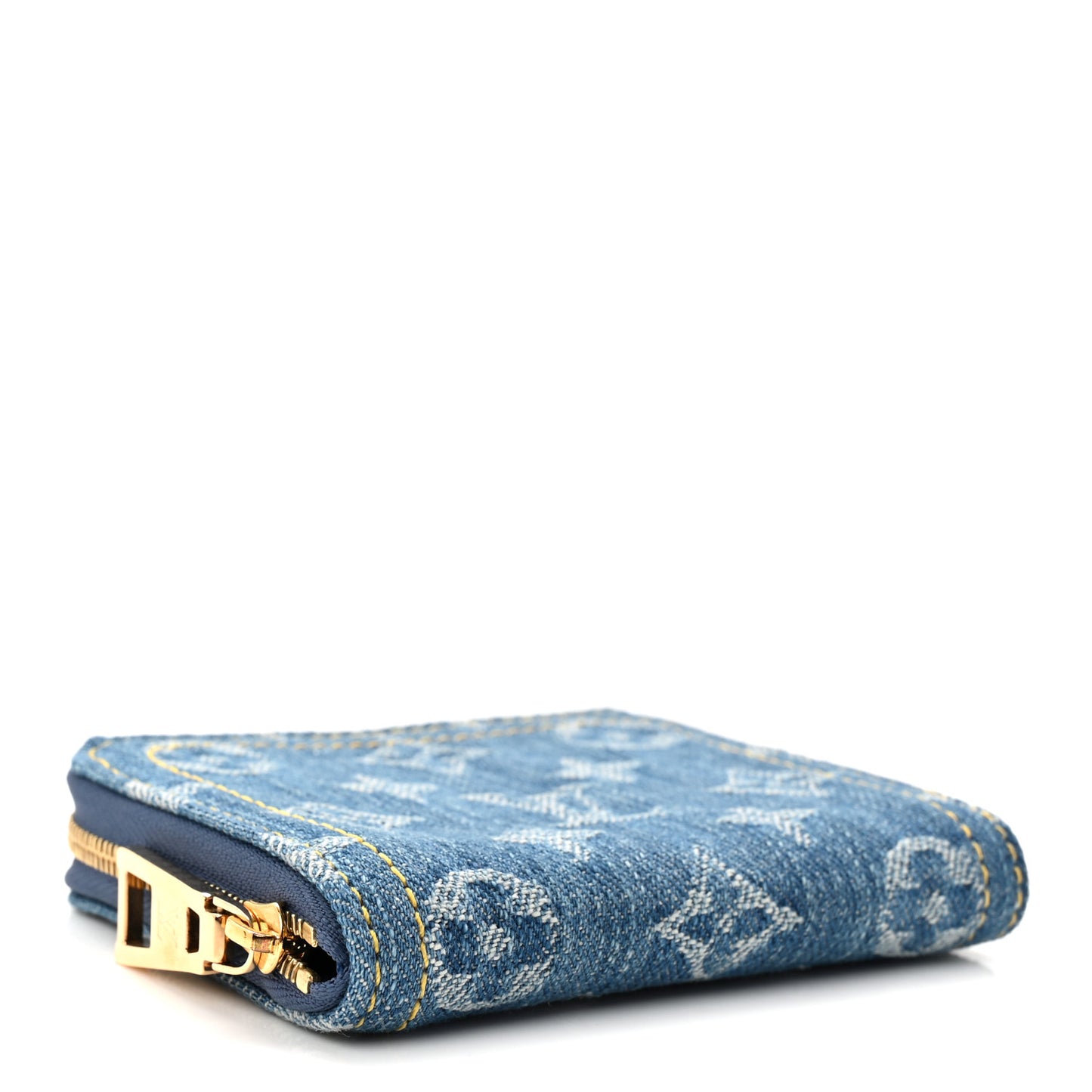 Denim Monogram Zippy Coin Purse Blue