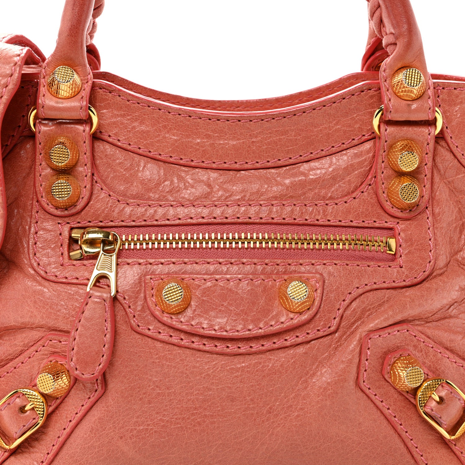 Balenciaga Agneau Giant 12 Gold Hardware Mini City First Rose Jaipur 8 of 10
