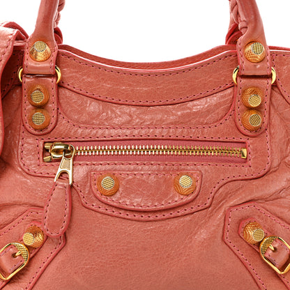 Balenciaga Agneau Giant 12 Gold Hardware Mini City First Rose Jaipur 8 of 10