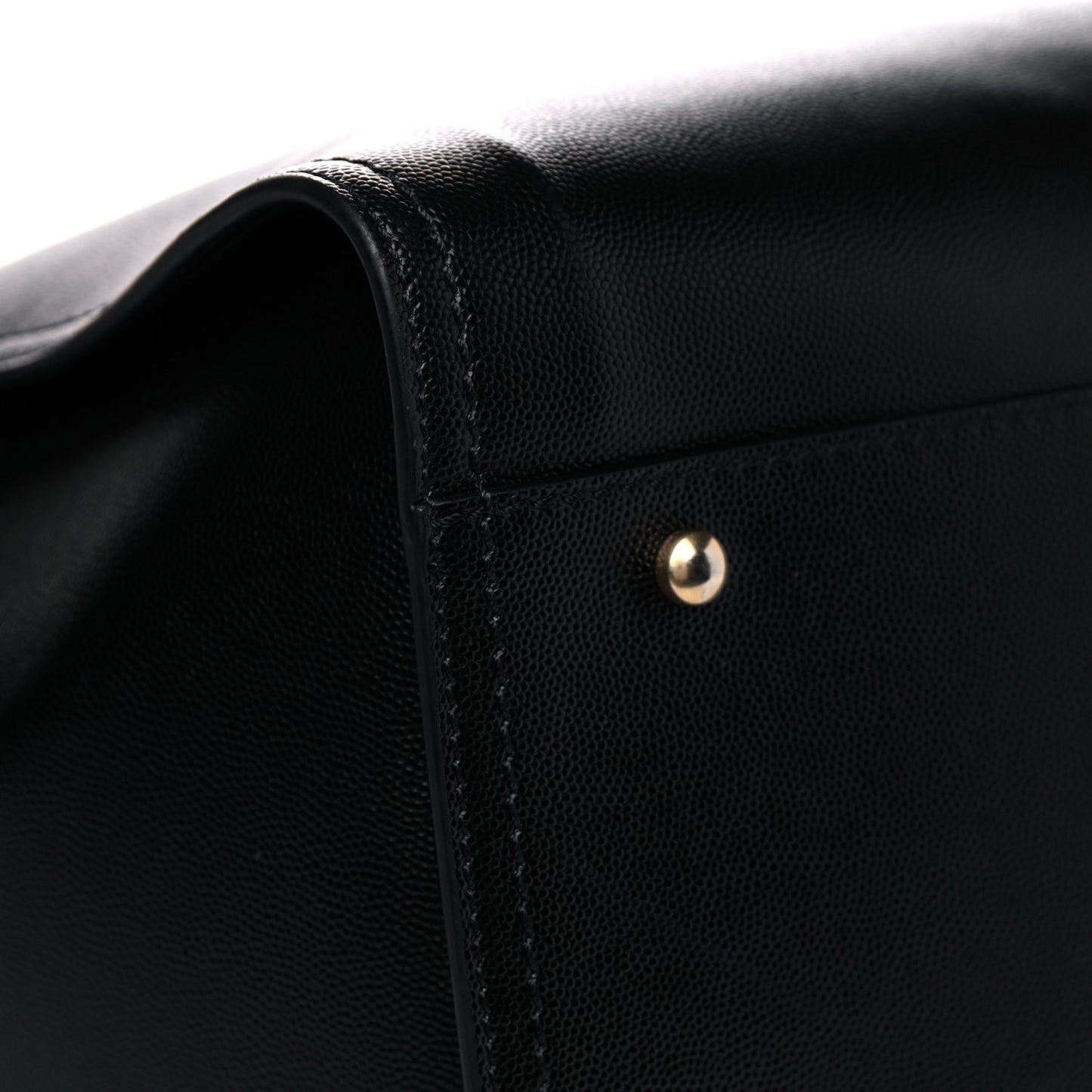 Caviar Medium Studded Deauville Tote Black