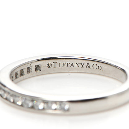 Tiffany Platinum Diamond 2mm Half Circle Wedding Band Ring 45 3.25 4 of 4