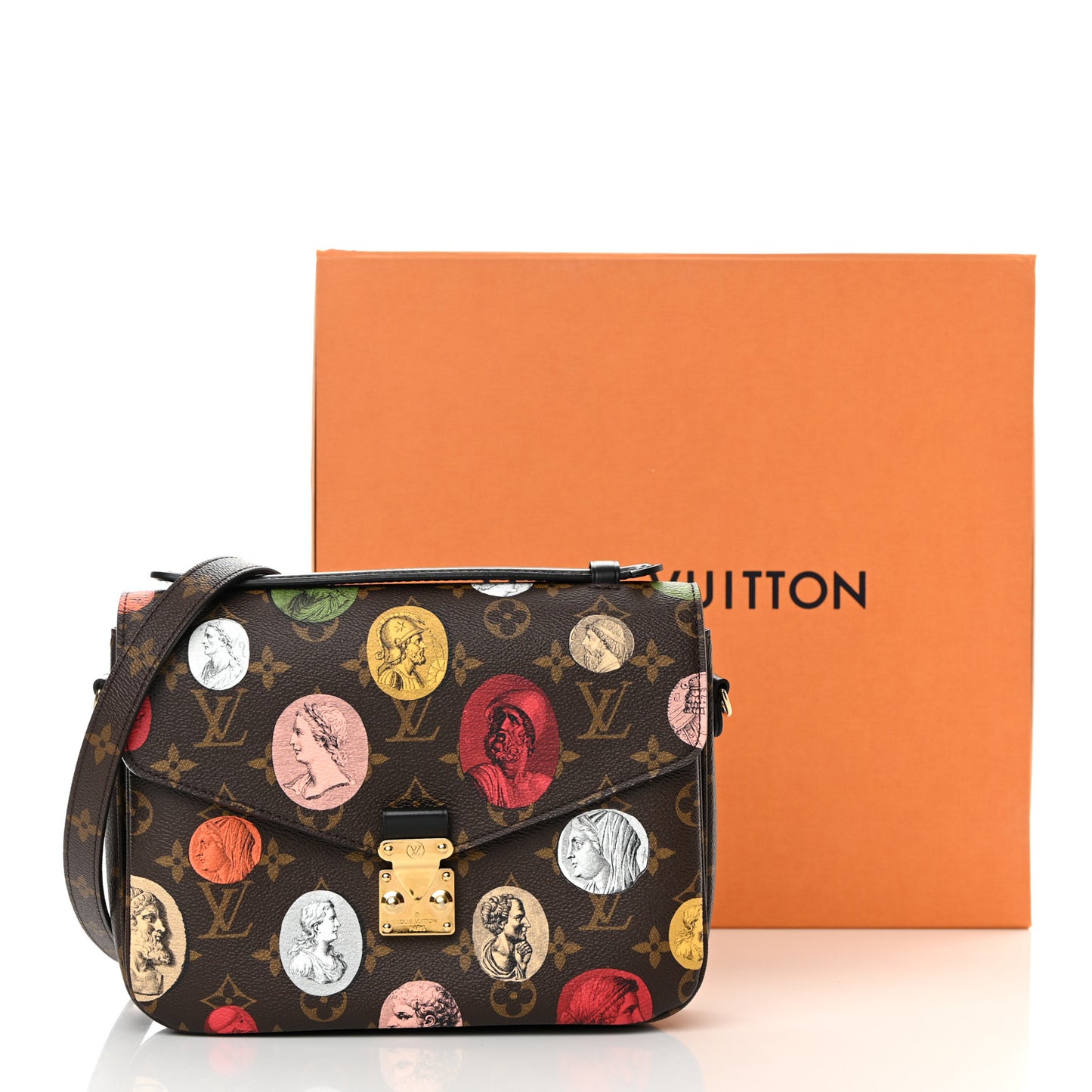 X FORNASETTI Monogram Cameo Pochette Metis