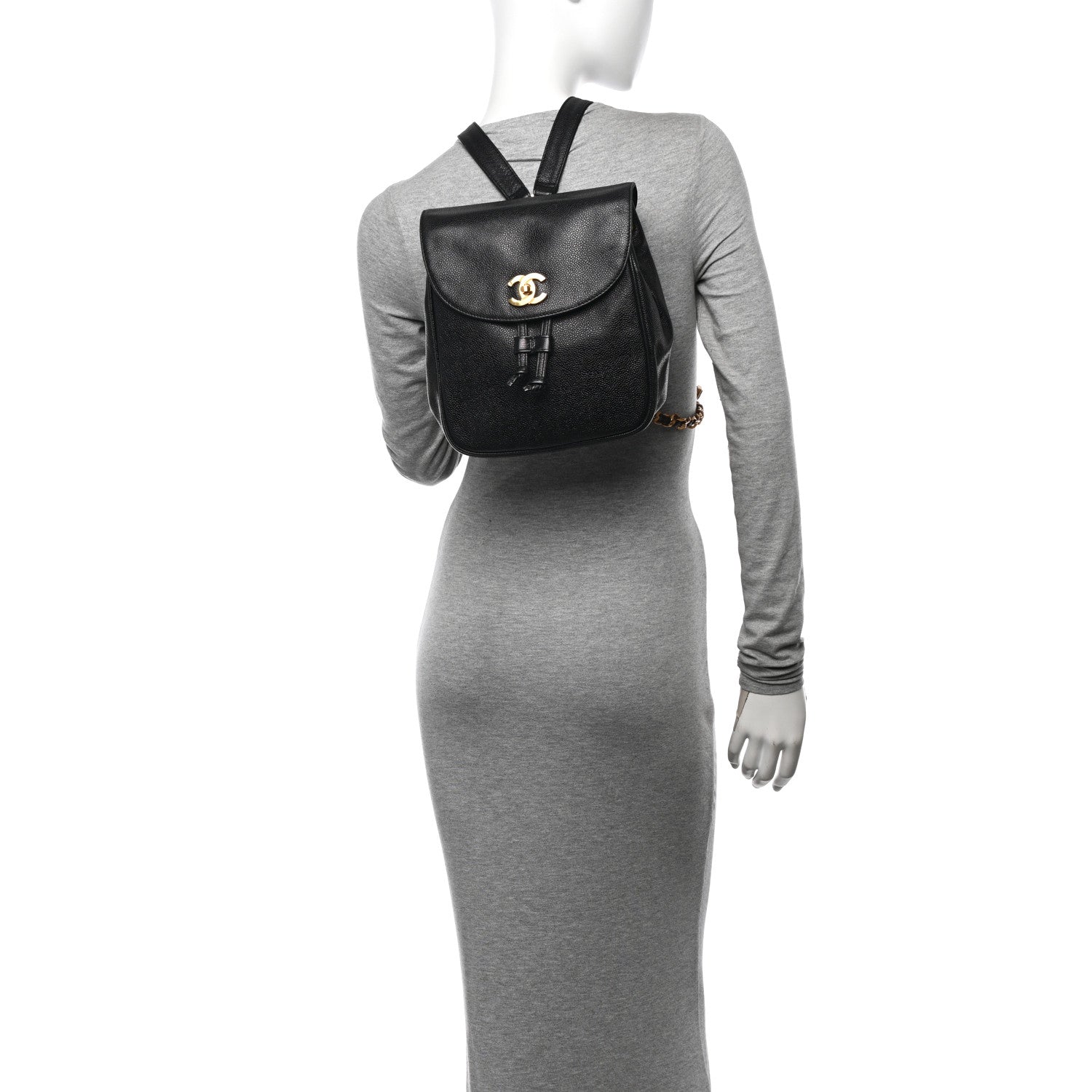 Chanel Caviar CC Backpack Black 2 of 13