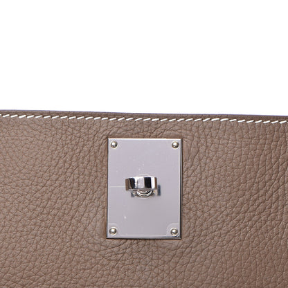 Hermes Taurillon Clemence Jypsiere 34 Etoupe 16 of 28
