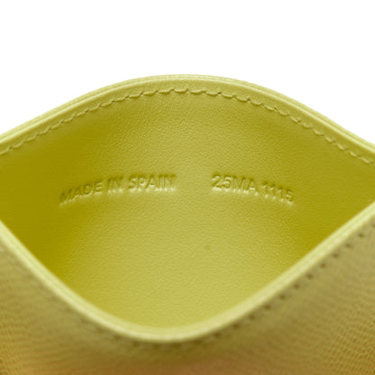 Christian Dior Grained Calfskin Turn Me Card Holder Yellow 8 of 8