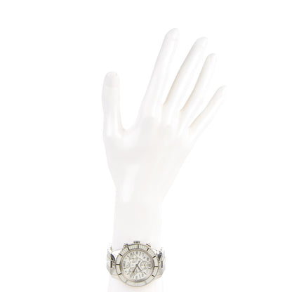 Christian Dior Stainless Steel Diamond Sapphire 38mm Christal Chronograph Quartz Watch White 2 of 8