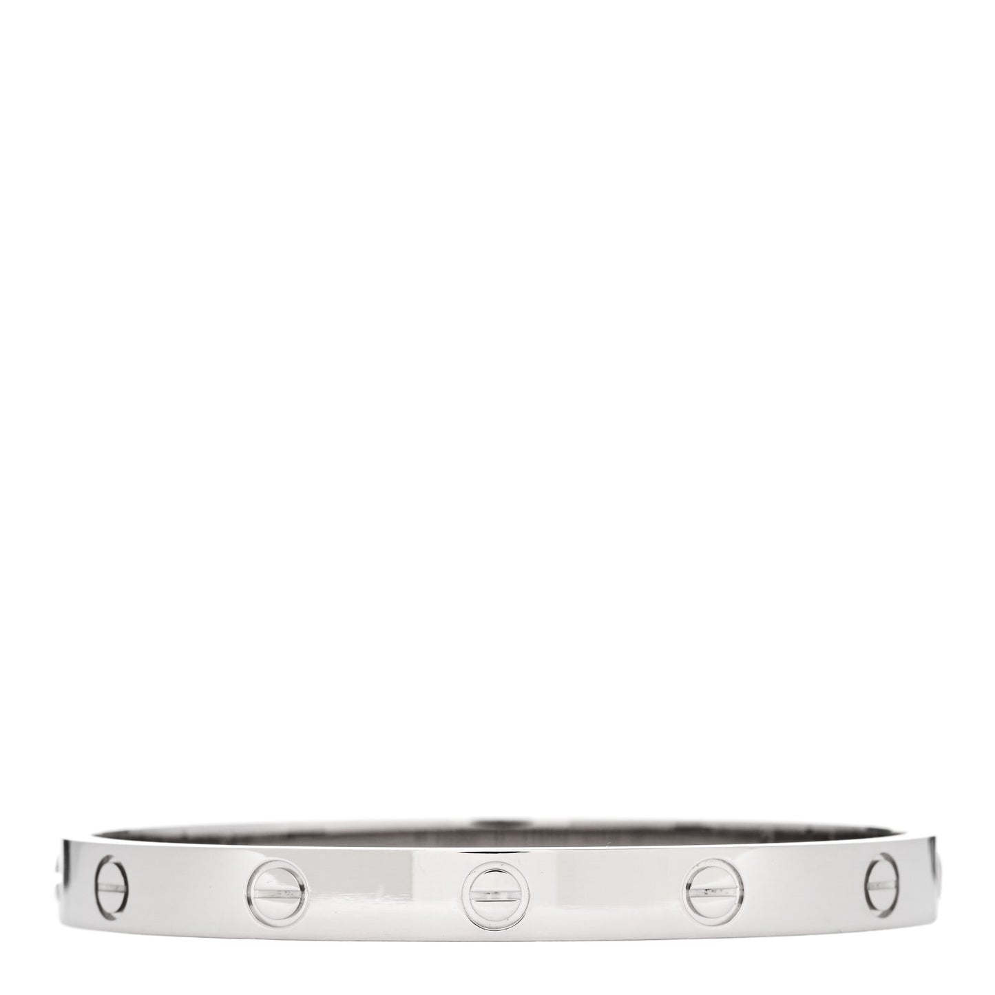 18K White Gold LOVE Bracelet 17