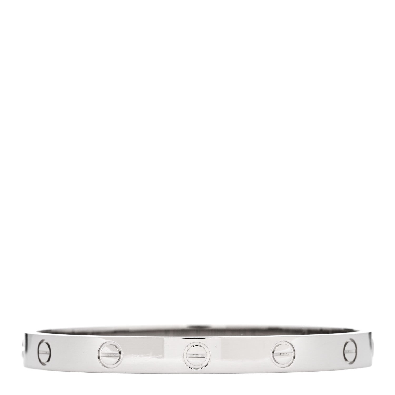 Cartier 18K White Gold LOVE Bracelet 17 2 of 4