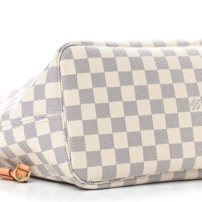Louis Vuitton Damier Azur Neo Neverfull MM Rose Ballerine 6 of 9