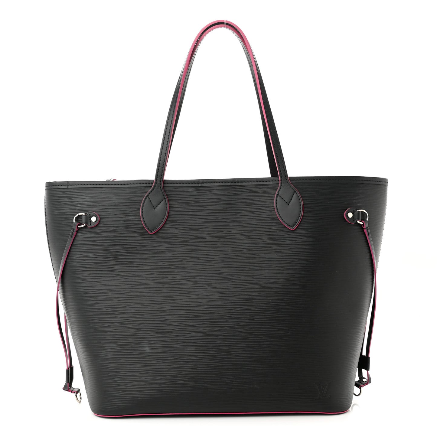 Epi Neverfull MM Black Hot Pink