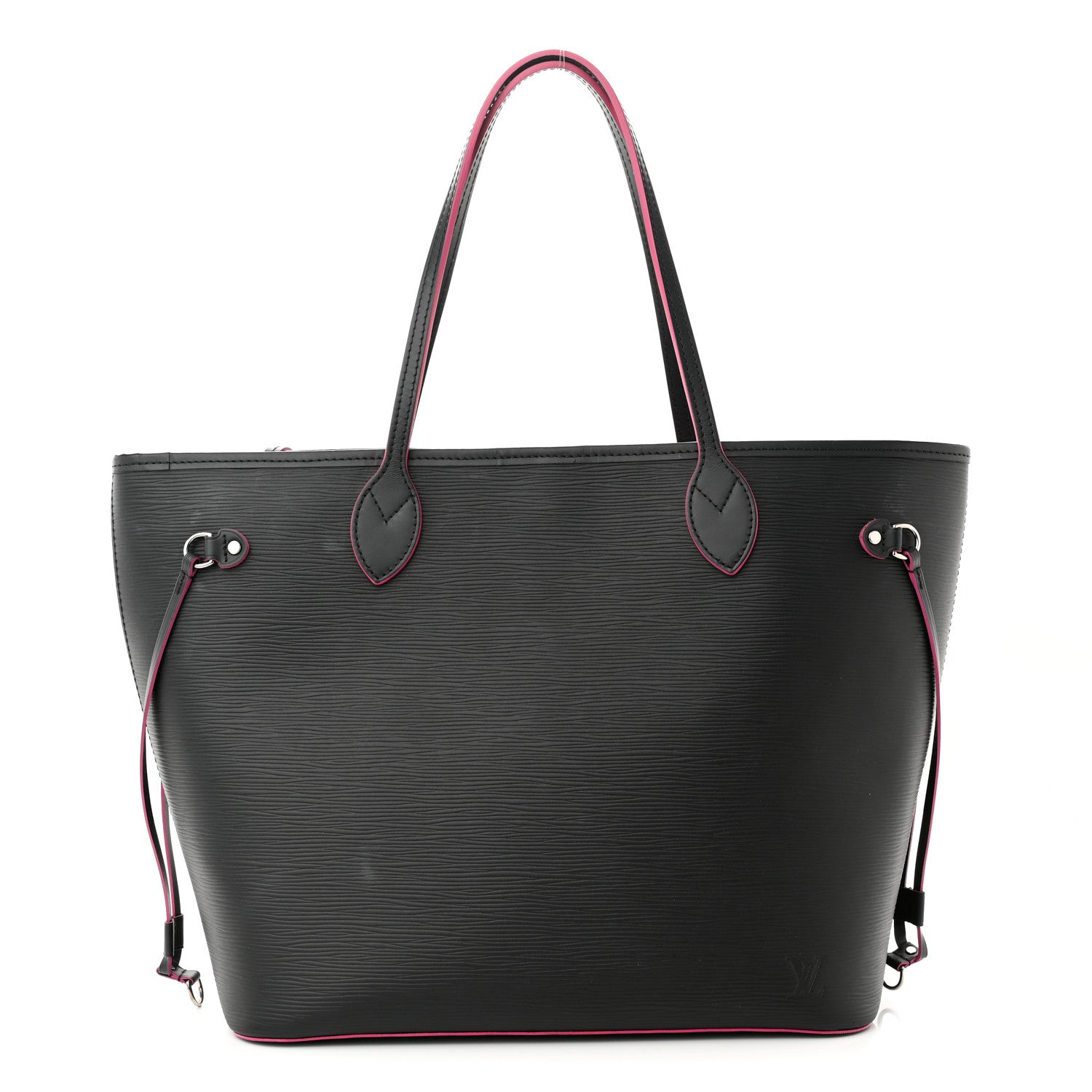 Louis Vuitton Epi Neverfull MM Black Hot Pink 3 of 12