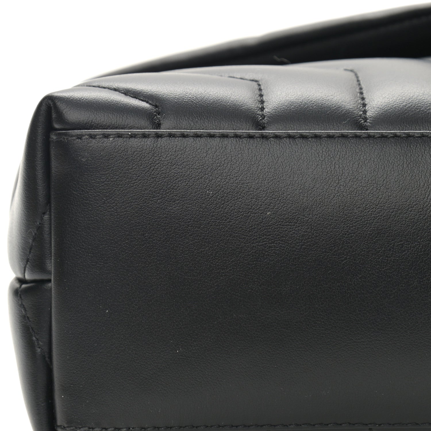 Saint Laurent Calfskin Y Quilted Monogram Small Loulou Chain Satchel Black 13 of 13