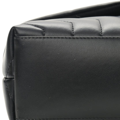 Saint Laurent Calfskin Y Quilted Monogram Small Loulou Chain Satchel Black 13 of 13
