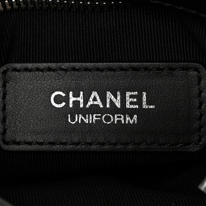 Chanel Lambskin Quilted Uniform Crossbody Bag Black 6 of 10