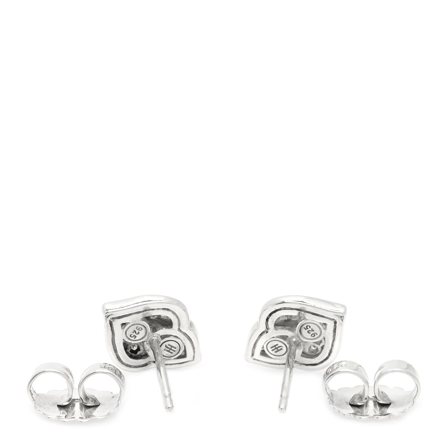 John Hardy Sterling Silver Diamond Legends Naga Pave Stud Earrings 3 of 4