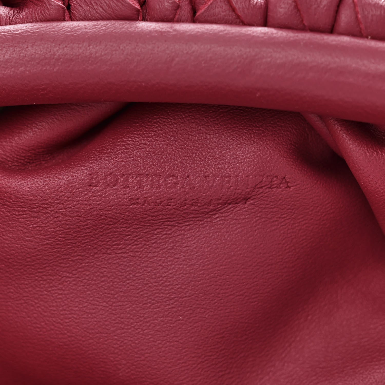 Bottega Veneta Nappa Intrecciato The Mini Pouch Amaranto 6 of 10