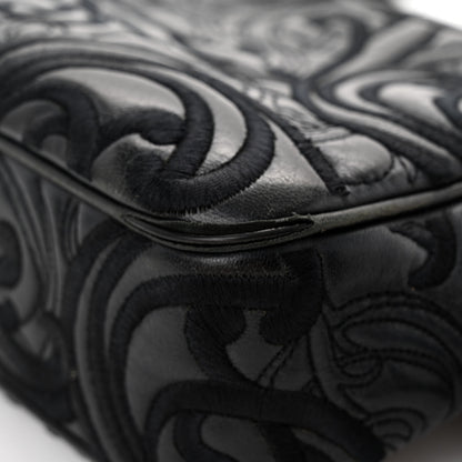 Versace Nappa Embroidered Baroque Palazzo Camera Bag Black 13 of 14