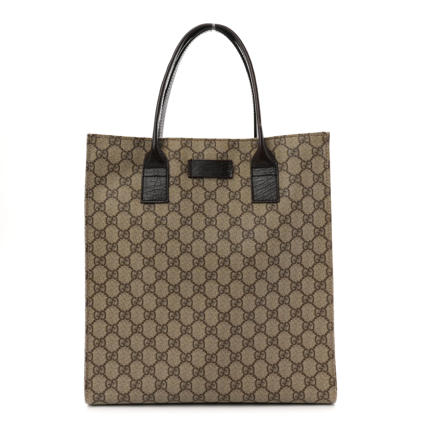 Gucci GG Plus Monogram Small Vertical Tote Dark Brown 1 of 10