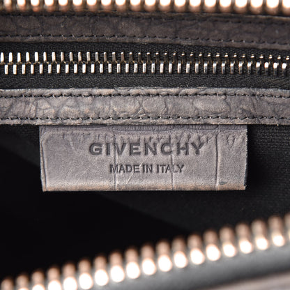 Givenchy Nubuck Crocodile Embossed Medium Antigona Washed Black 14 of 35