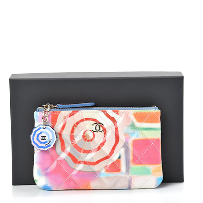 Chanel Patent Calfskin Printed Quilted Small Cosmetic Case Multicolor 9 of 9