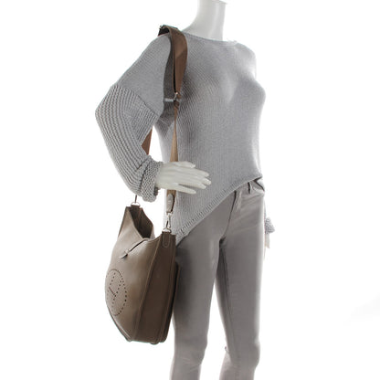 Hermes Taurillon Clemence Evelyne III GM Etoupe 2 of 11