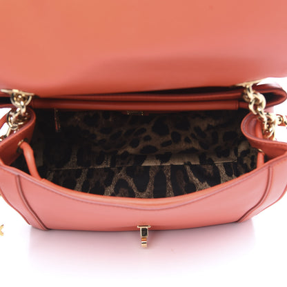 Dolce & Gabbana Calfskin Padlock Shoulder Bag Orange 5 of 13