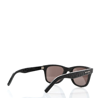 Saint Laurent Crocodile Square Sunglasses SL 51 Black 4 of 7