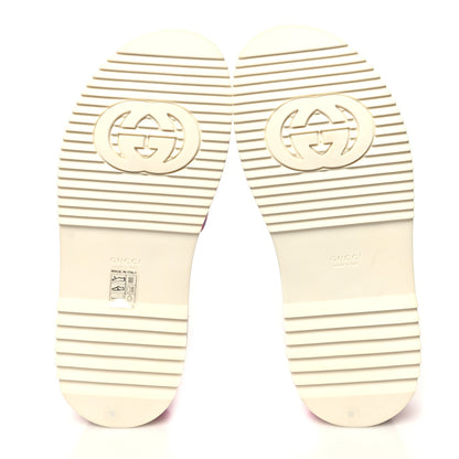 Gucci GG Supreme Joy Monogram Angelina Platform Slide Sandals 39 Fuxia Blue 5 of 8